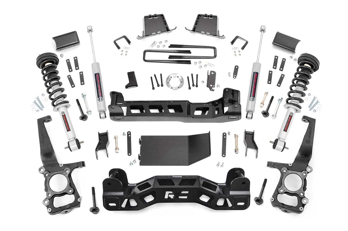 Ford F-150 Suspension Lift Kit - Front + Rear - Rough Country - 6 Inch Lift Kit | N3 Struts - 2014